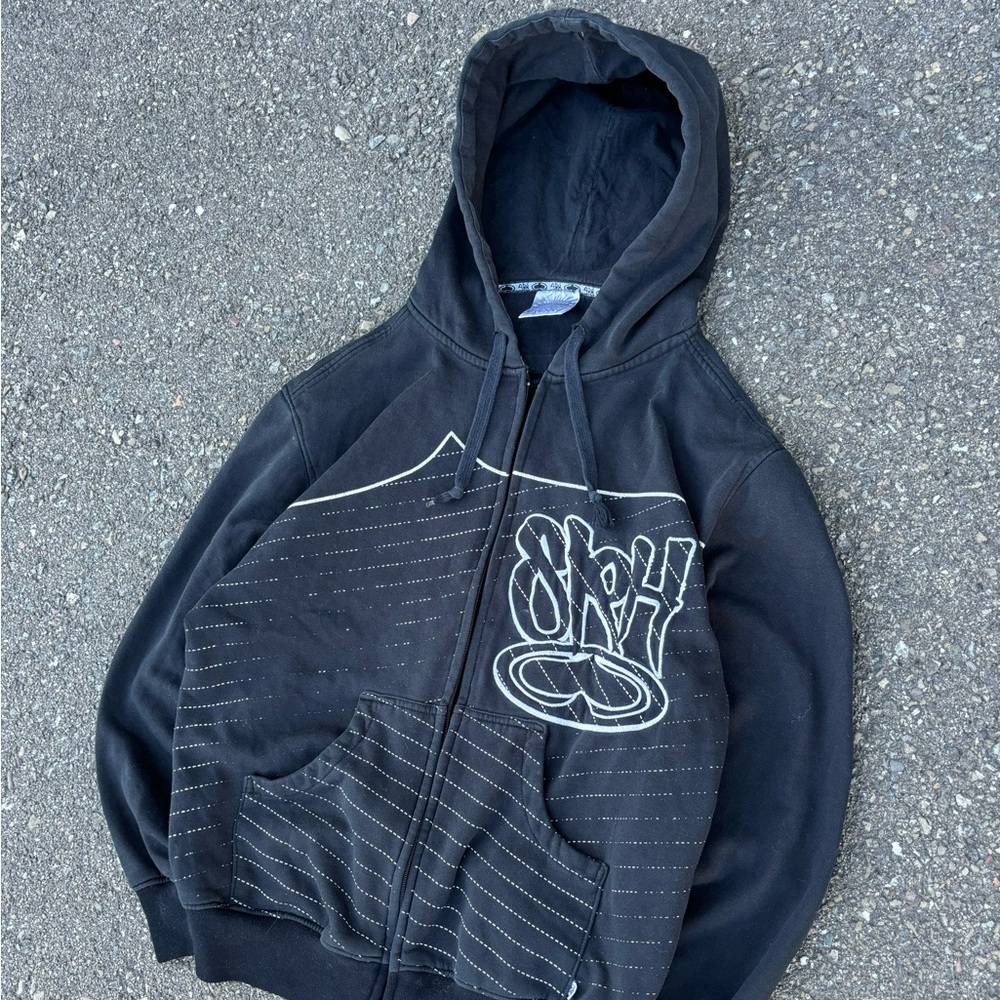 Y2K SRH Zip Up Hoodie Sweatshirt Sweater Jacket - Picture 2 of 9